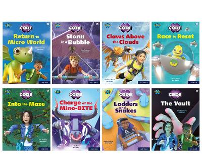 Project X CODE: White and Lime Book Bands, Oxford Levels 10 and 11: Sky Bubble and Maze Craze, Mixed Pack of 8 book