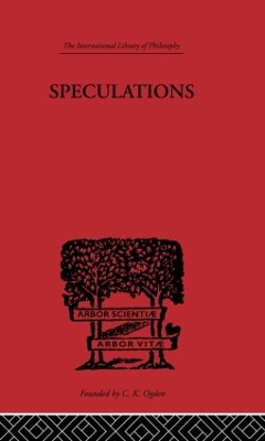 Speculations: Essays on Humanism and the Philosophy of Art book