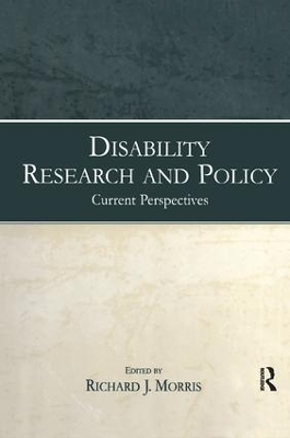 Disability Research and Policy by Richard J. Morris