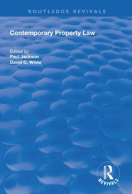 Contemporary Property Law book