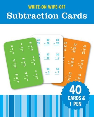 Write-On Wipe-Off Subtraction Cards book