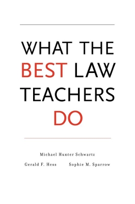 What the Best Law Teachers Do book