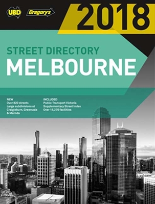 Melbourne Street Directory 2018 52nd ed book