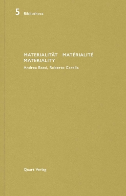Materialitat/Materialite/Materiality: Andrea Bassi, Roberto Carella book
