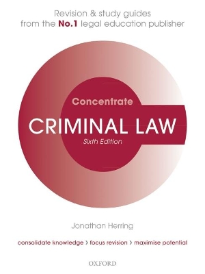 Criminal Law Concentrate: Law Revision and Study Guide book