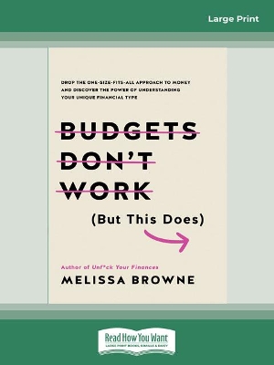 Budgets Don't Work (But This Does): Drop the one-size fits all approach to money and discover the power of understanding your unique financial type by Melissa Browne