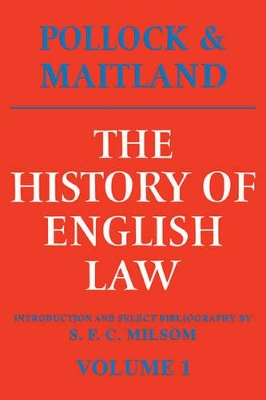 History of English Law: Volume 1 book