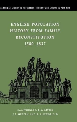 English Population History from Family Reconstitution 1580-1837 book