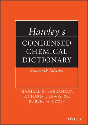 Hawley's Condensed Chemical Dictionary book