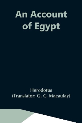 An Account Of Egypt book
