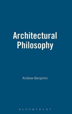 Architectural Philosophy book