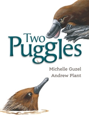 Two Puggles by Michelle Guzel