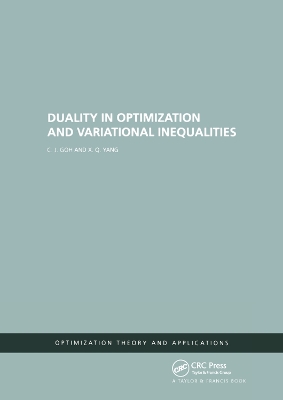 Duality in Optimization and Variational Inequalities book