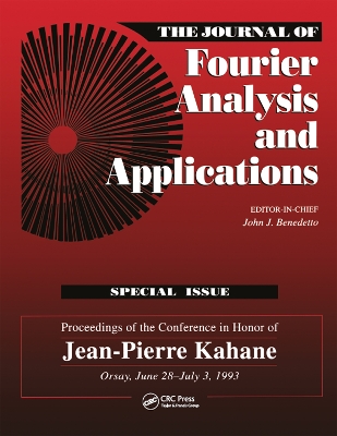 Journal of Fourier Analysis and Applications Special Issue by John J. Benedetto