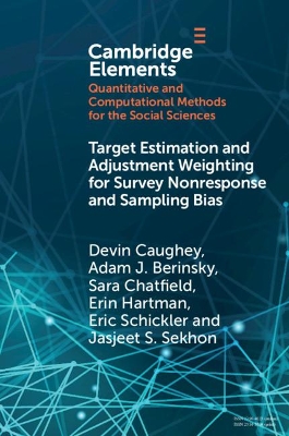 Target Estimation and Adjustment Weighting for Survey Nonresponse and Sampling Bias book