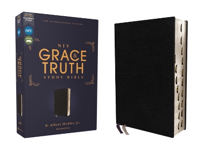 NIV, The Grace and Truth Study Bible (Trustworthy and Practical Insights), European Bonded Leather, Black, Red Letter, Thumb Indexed, Comfort Print book