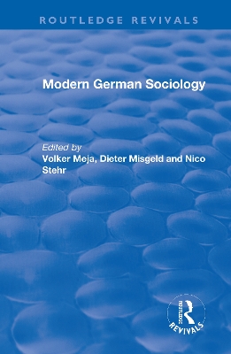 Modern German Sociology by Volker Meja