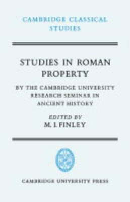 Studies in Roman Property book