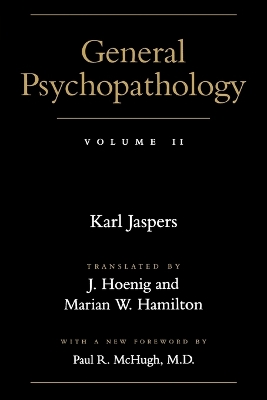 General Psychopathology book