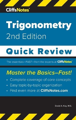 CliffsNotes Trigonometry: Quick Review book