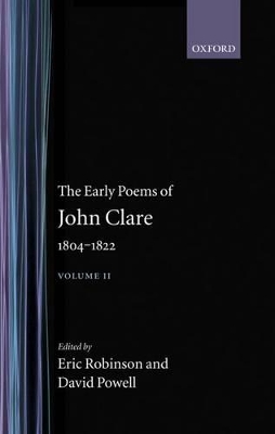 Early Poems of John Clare 1804-1822 book