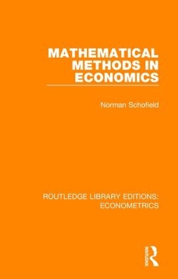 Mathematical Methods in Economics book