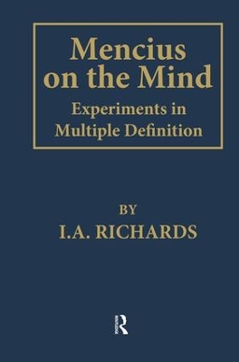 Mencius on the Mind by I. A. Richards