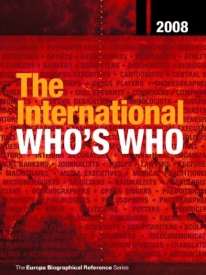 The International Who's Who by Europa Publications