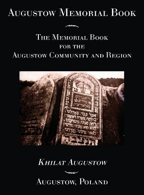 Augustow Memorial Book book