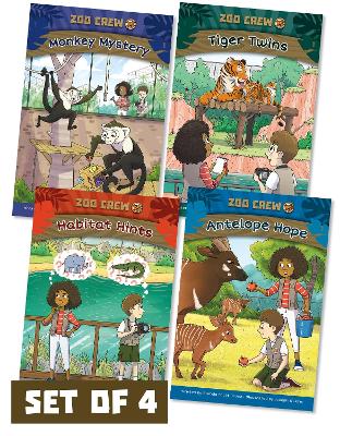 Zoo Crew (Set of 4) by Brenda Scott