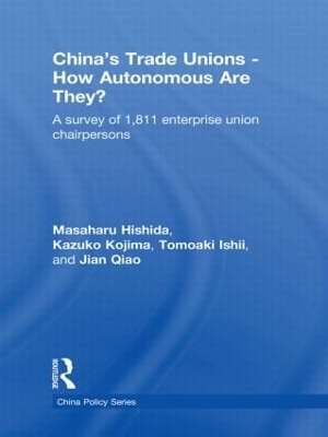 China's Trade Unions by Masaharu Hishida