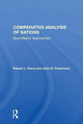 Comparative Analysis Of Nations: Quantitative Approaches book
