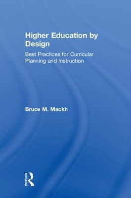 Higher Education by Design book