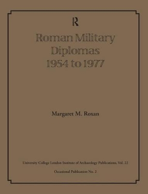 Roman Military Diplomas 1978 to 1984 book