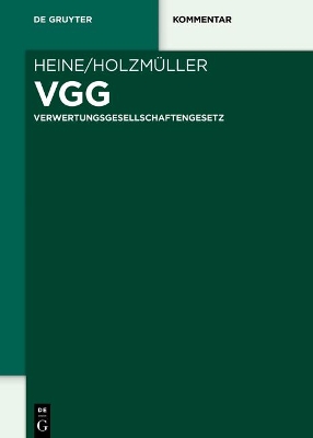 Vgg: Verwertungsgesellschaftengesetz book