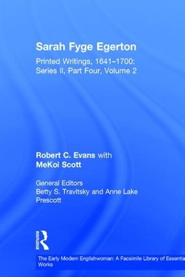 Sarah Fyge Egerton by Robert C. Evans