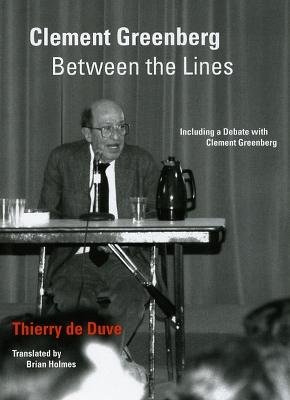 Clement Greenberg Between the Lines book