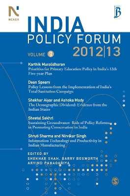 India Policy Forum 2012-13 by Arvind Panagariya