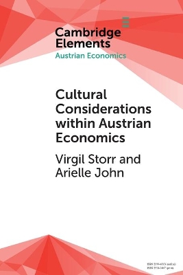 Cultural Considerations within Austrian Economics book