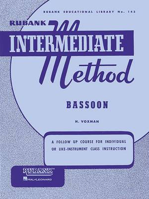 Rubank Intermediate Method - Bassoon book