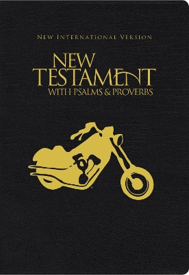 NIV, New Testament with Psalms and Proverbs, Pocket-Sized, Paperback, Black Motorcycle book