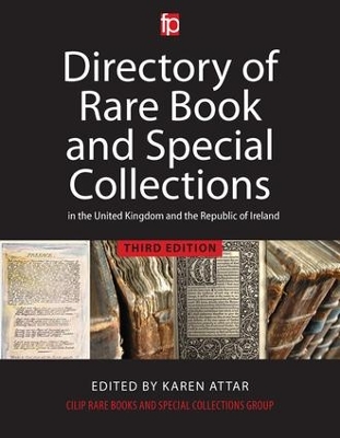 Directory of Rare Book and Special Collections in the UK and Republic of Ireland book