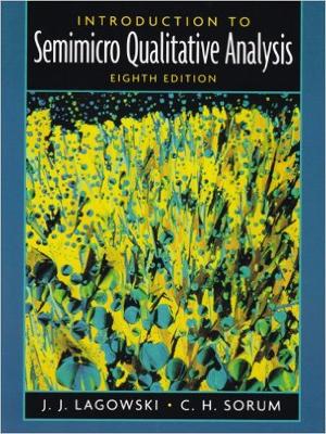 Introduction to Semimicro Qualitative Analysis book