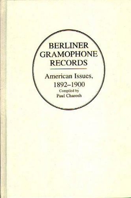 Berliner Gramophone Records book