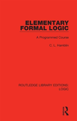 Elementary Formal Logic: A Programmed Course book