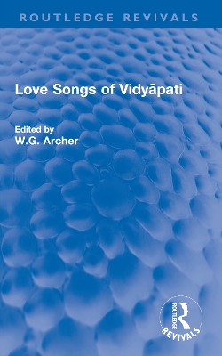 Love Songs of Vidyāpati book