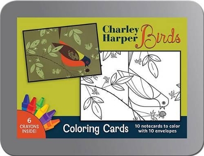 Charley Harper Birds Coloring Cards book