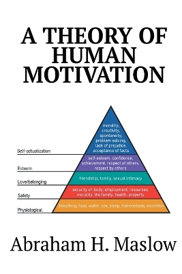 Theory of Human Motivation by Abraham H Maslow