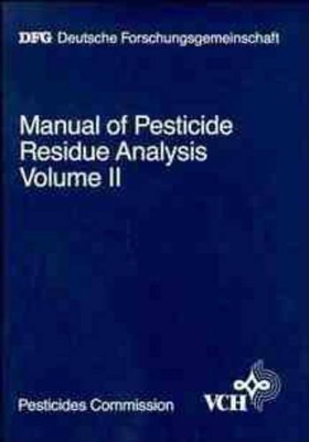 Manual of Pesticide Residue Analysis: v. 2 book