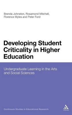 Developing Student Criticality in Higher Education book